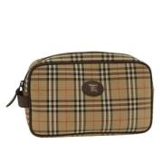 Pre-owned Brunt lerret Burberry Clutch