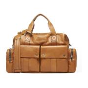 Cognac Lær Duffle Bag