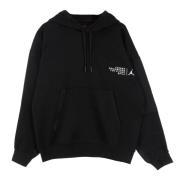 Fleece Pullover Hoody Svart/Hvit