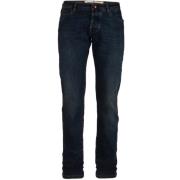 Slim Fit Mørk Blå Denim Jeans