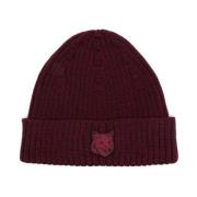 Rød Fox Head Beanie