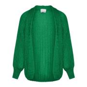 Mørkegrønn Cardigan - Oversized Passform