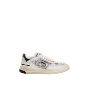 Glitrende Skinn Sneakers