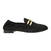 Sort Semskede Loafers for Kvinner