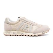 Beige Lucy Sneakers med Glitterdetaljer