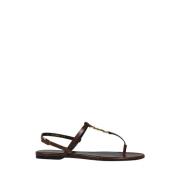 Øgletrykk Lær Sandal