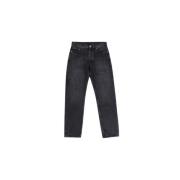 Sort Tapered Jeans - Italiensk Laget