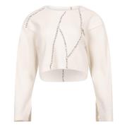 Patchwork Rib Top - Off-White