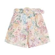 Multifarget Blomster Linshorts