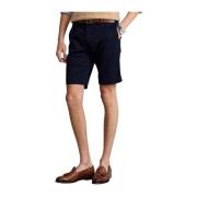 Mørkeblå Flat Shorts