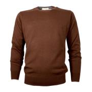 Brun Cashmere Silkegenser Slim Fit