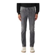 Slim Fit Denim Jeans med Lapper