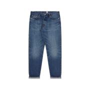 Tapered Jeans Mørk Blå Denim