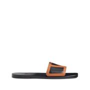 Sort Skinn Sandaler Superstar Slides