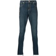 Indigo Brodert Skinny Jeans