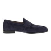 Semsket Skinn Moccasin med Preget Monogram