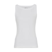 Myk Bomull Tank Top - Hvit