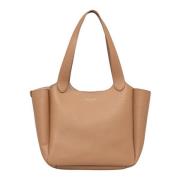 Brun Skinn Shopper Bag Forever