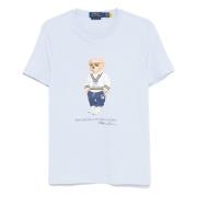 Brodert 'Polo Bear' Bomull T-skjorte