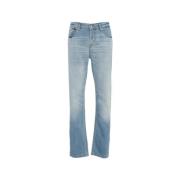 Blå Slim Fit Jeans for Menn