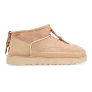 Shearling Suede Mini Støvler