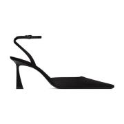 Klassiske Svarte Slingback Pumps