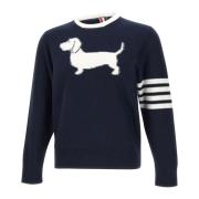 Reversert Jersey Pullover Navy Blå