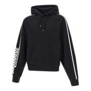 Svart Cipro Bomulls Sweatshirt Hettegenser