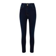 Høy midje skinny ankel jeans, fem lommer