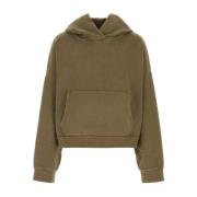 Oversize Army Green Bomulls Sweatshirt