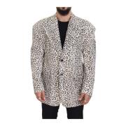 Elegant Hvit Blazer Slim Fit