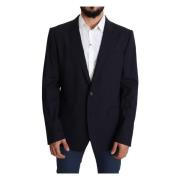 Elegant Martini Blazer i Svart Ull