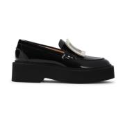 Sorte Skinnloafers Damesko