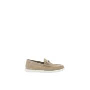 Semsket Loafers med Logo Pynt