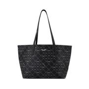 Svart Monogram Tote - Syntetisk Materiale