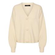 Koselig V-hals Strikket Cardigan Jakke