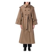 Beige Fossil Alaya Trench Coat