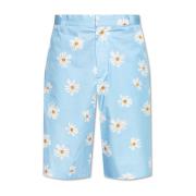 Shorts med blomstermønster