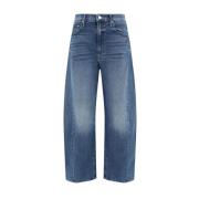 Klassiske Mid-Rise Jeans med Fem Lommer