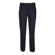 Sort bomullsblanding slim fit bukser