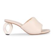 Sculptured Heel Skinnmules