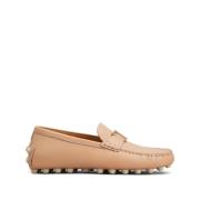 Beige Loafer Sko Elegant Stil