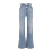 Blå Slitte Boyfriend Jeans