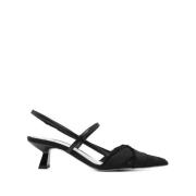 Mesh Slingback Pumps