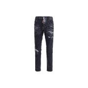 Vintage Skater Jeans med slitt effekt