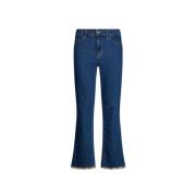 Slim Leg Jeans med Rhinestones