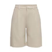 Beige Glidelås Shorts for vår/sommer