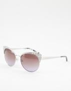 Michael Kors cat eye sunglasses in silver