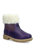 Timian Wool Top Boot Purple Wheat