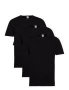 Dovre T-Shirts O-Neck 3-Pack Black Dovre